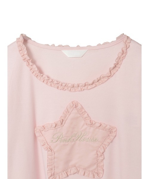 PINK HOUSE（ピンクハウス） tシャツ 星アップリケ付きカットソー