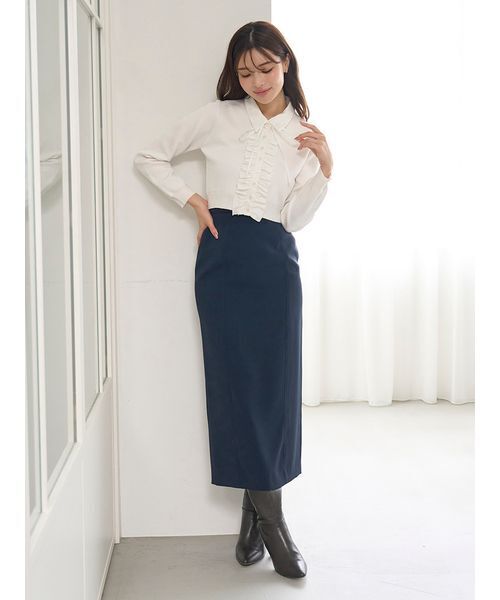 スナイデル☆ シンプルペンシルスカート SNIDEL（スナイデル） スカート シンプルペンシルスカート : ZOZOTOWN