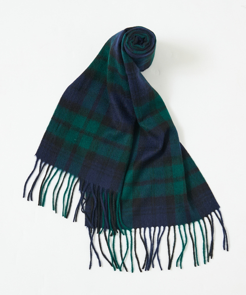 ABAHOUSE（アバハウス） マフラー ウール×カシミヤ チェック マフラー