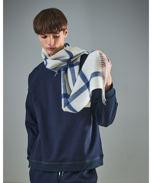 ABAHOUSE（アバハウス） マフラー ウール×カシミヤ チェック マフラー