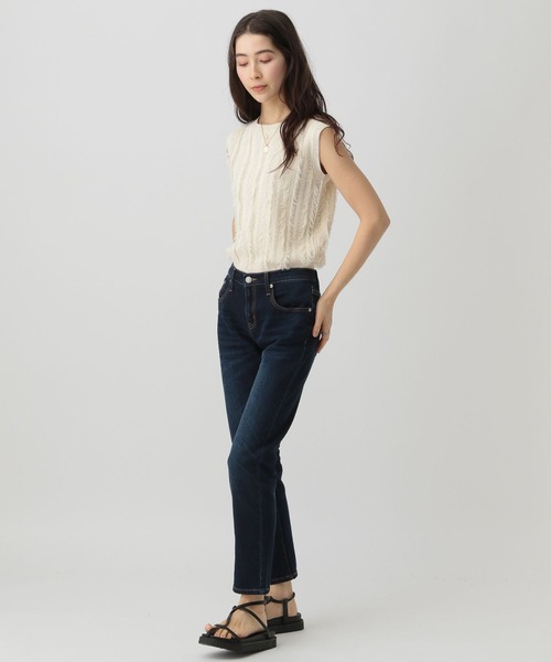 「saloon」 ノースリーブニット FREE オフホワイト レディース_画像5