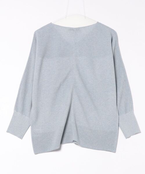 「la.f…」 長袖ニット 7号 ライトブルー レディース_画像2