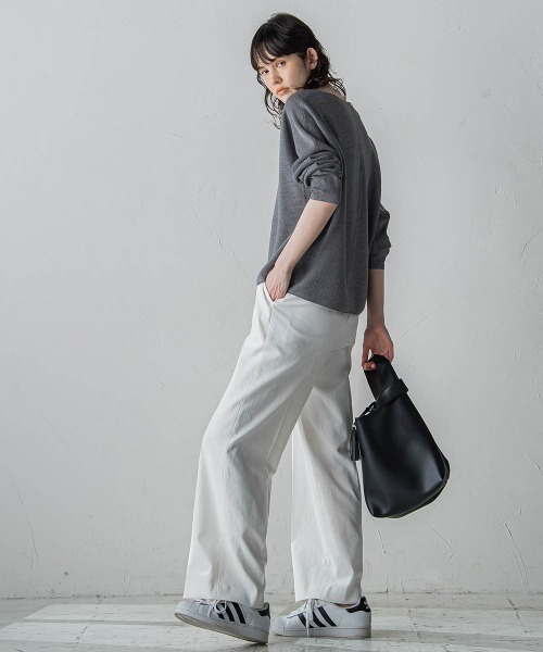 「la.f…」 長袖ニット 7号 ライトブルー レディース_画像7