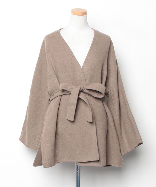 未使用 タグあり 雑誌掲載　Mila Owen ノーカラージャケット Mila Owen（ミラオーウェン） ノーカラージャケット ONE SIZE ブラウン