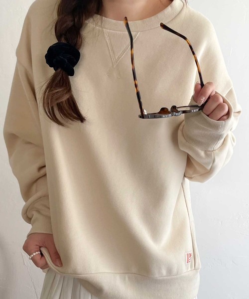 「Java」 スウェットカットソー LARGE モカ レディース_画像3