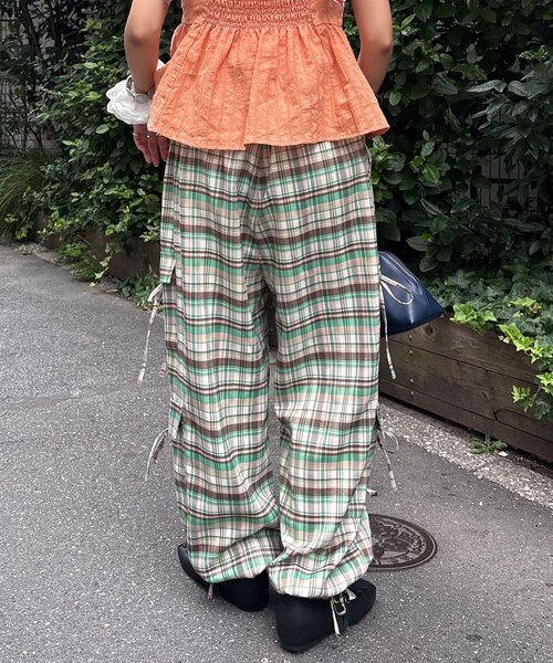 「HELLO.SANFRANCISCO」 カーゴパンツ MEDIUM オレンジ レディース_画像4