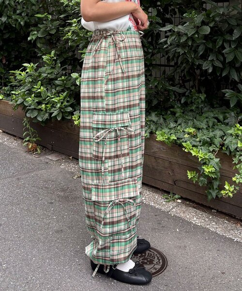 「HELLO.SANFRANCISCO」 カーゴパンツ MEDIUM オレンジ レディース_画像9