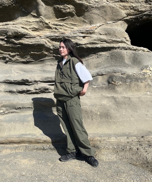 「BROKEN BASE」 イージーパンツ MEDIUM ネイビー メンズ_画像3