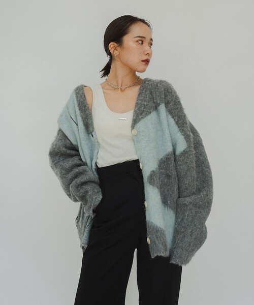 【タグ有・良品】Knuth Marf クヌースマーフ cardigan knit Knuth Marf（クヌースマーフ） ニット セーター Vneck cardigan(unisex