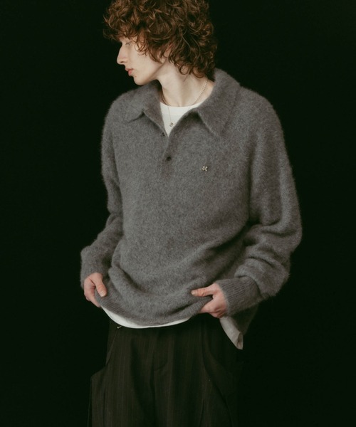 ニット セーター Knuth Marf fox over polo neck knit special edition レディースの画像