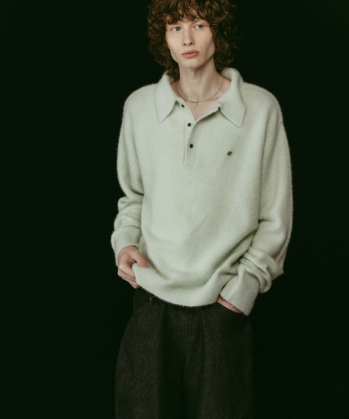 ニット セーター Knuth Marf fox over polo neck knit special edition レディースの画像