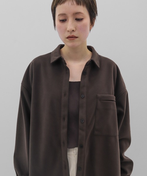lit ブラウス シャツ Brushed Over Shirt レディース : ZOZOTOWN Yahoo