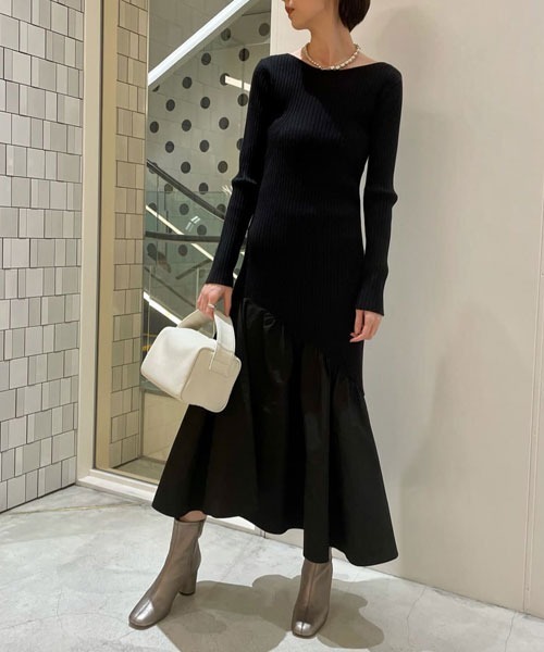 FRAY I.D（フレイ・アイディー） ドッキングワンピース 0 ブラウン