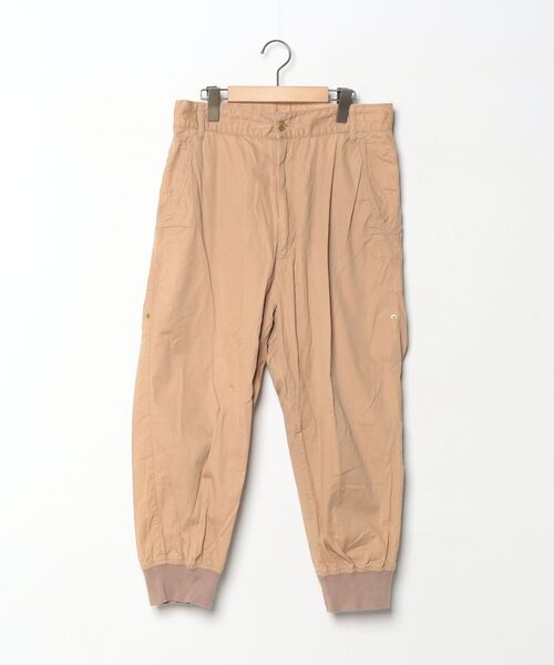 mercibeaucoup，リブパン/サルエルパンツ【美品】 mercibeaucoup,（メルシーボークー） サルエルパンツ 3 ベージュ