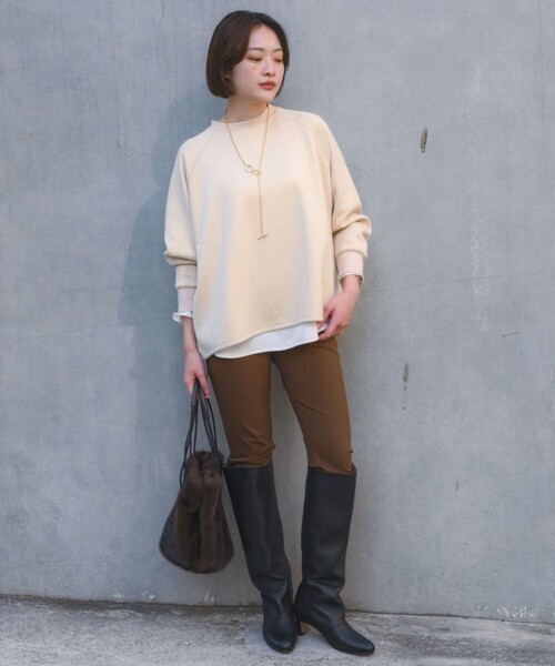 qualite（カリテ） トレーナー スウェット 「大人のスウェット」ラメ