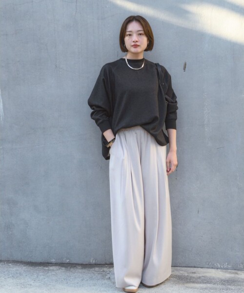 qualite（カリテ） トレーナー スウェット 「大人のスウェット」ラメ