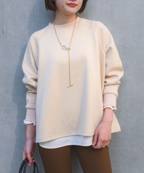 qualite（カリテ） トレーナー スウェット 「大人のスウェット」ラメ