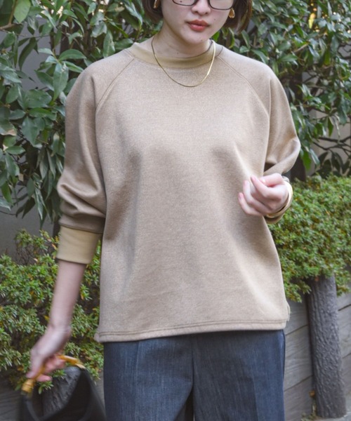 qualite（カリテ） トレーナー スウェット 「大人のスウェット」ラメ