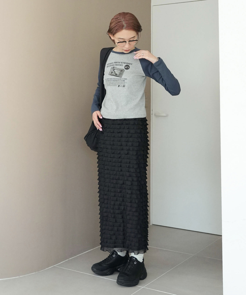 「SLOBE citron.」 タイトスカート FREE ブラック レディース_画像2