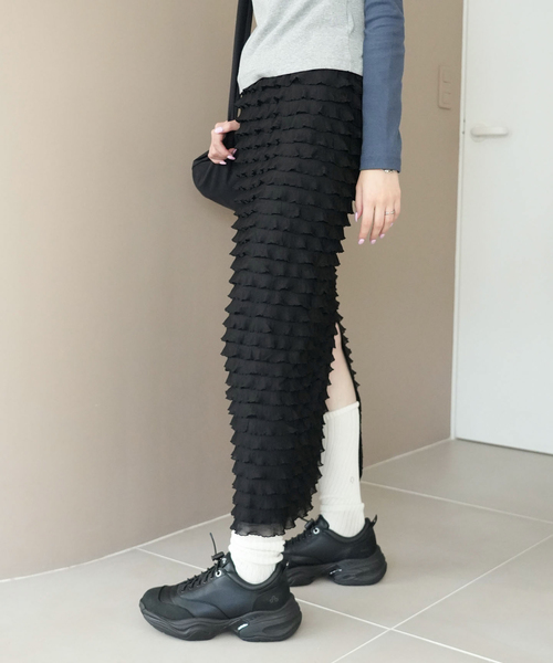 「SLOBE citron.」 タイトスカート FREE ブラック レディース_画像7