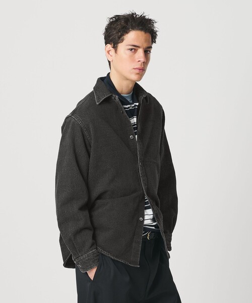 BEAUTY＆YOUTH UNITED ARROWS シャツ ジャガード デニム レギュラー
