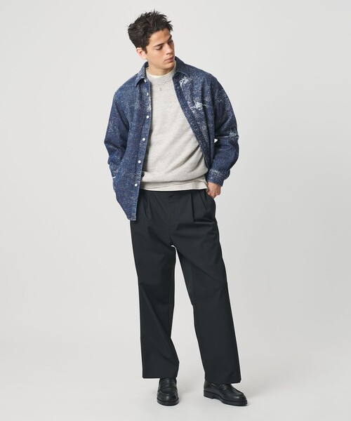 BEAUTY＆YOUTH UNITED ARROWS シャツ ジャガード デニム レギュラー