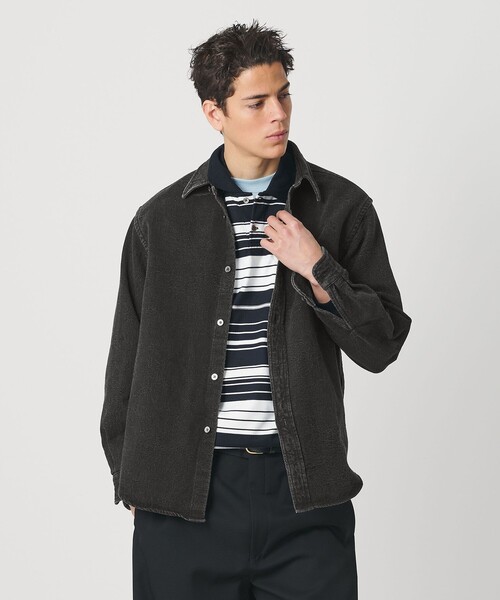 BEAUTY＆YOUTH UNITED ARROWS シャツ ジャガード デニム レギュラー