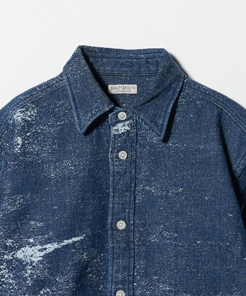 BEAUTY＆YOUTH UNITED ARROWS シャツ ジャガード デニム レギュラー