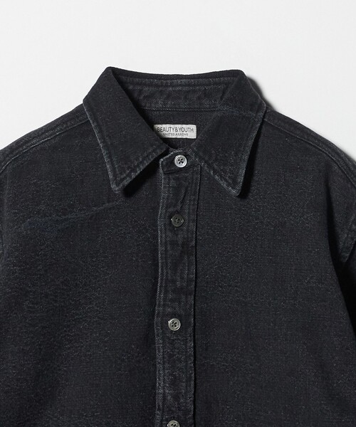 BEAUTY＆YOUTH UNITED ARROWS シャツ ジャガード デニム レギュラー
