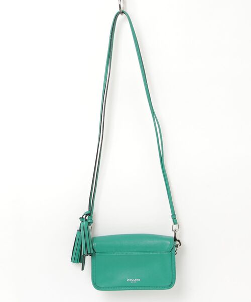 COACH（コーチ） ワンポイントショルダーバッグ - グリーン レディース