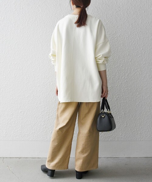 「SHIPS any」 長袖カットソー ONE SIZE チャコールグレー レディース_画像5