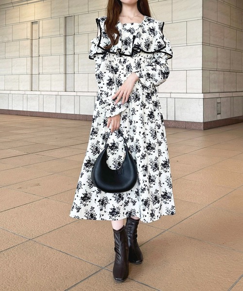 「apres jour」 長袖ワンピース X-LARGE ピンクベージュ レディース_画像7