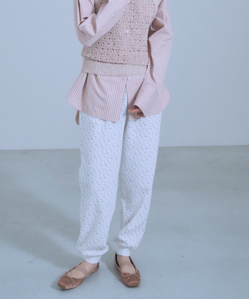 en neume エンノイム Flower Thermal Jogger セール】Flower Thermal Jogger（その他パンツ）｜EN NEUME
