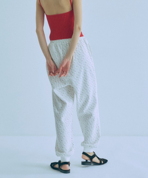 EN NEUME ワイドパンツ パンツ Flower Thermal Jogger レディース