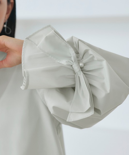 「RUIRUE BOUTIQUE」 長袖ブラウス LL ブラック レディース_画像8