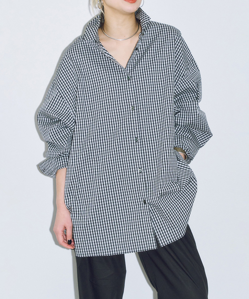 CITYSHOP（シティショップ） ブラウス シャツ GINGHAM CHECK シャツ