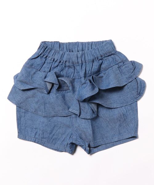 「nino」 「KIDS」デニムショートパンツ 110cm ネイビー キッズ_画像3