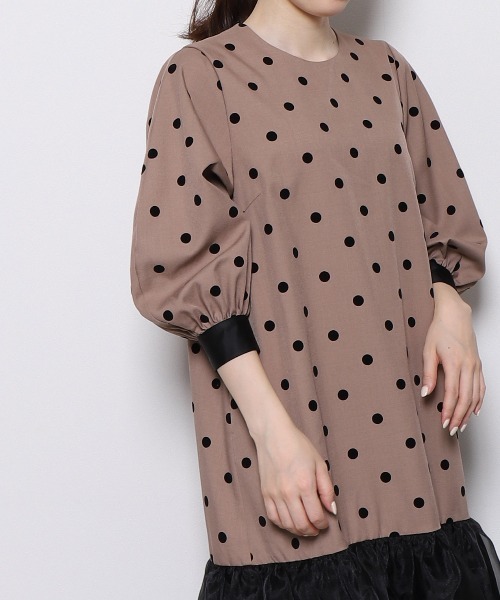 「Re.Verofonna」 ドッキングワンピース MEDIUM ブラウン レディース_画像6