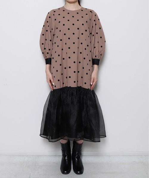 「Re.Verofonna」 ドッキングワンピース MEDIUM ブラウン レディース_画像7