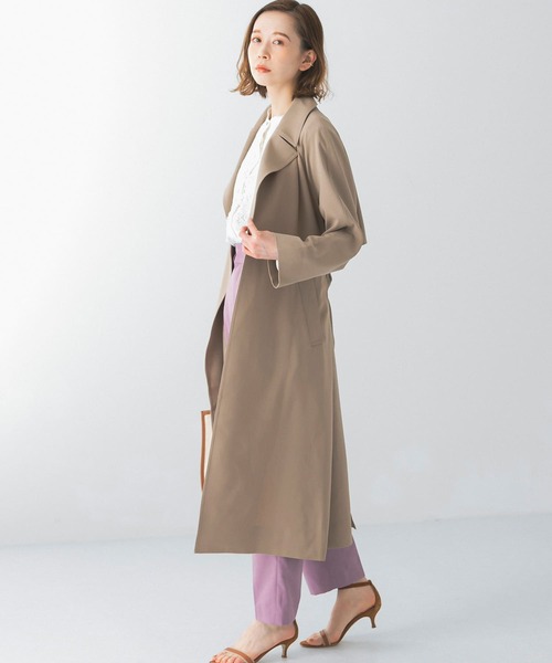 「URBAN RESEARCH ROSSO」 トレンチコート 36 ネイビー レディース_画像7