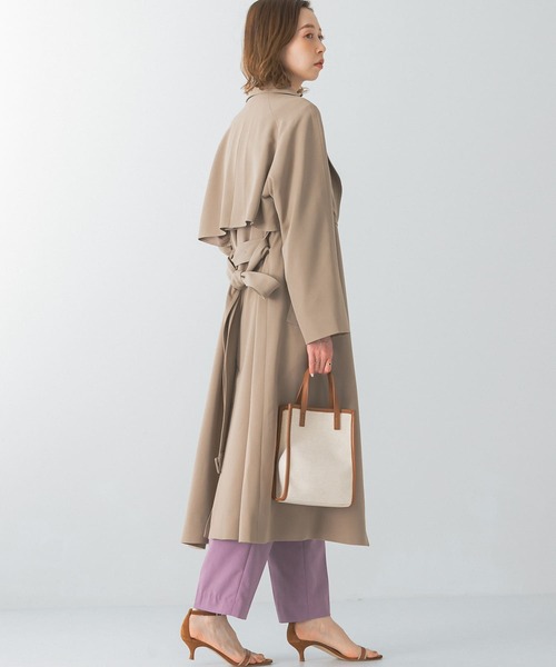 「URBAN RESEARCH ROSSO」 トレンチコート 36 ネイビー レディース_画像9
