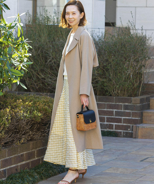 「URBAN RESEARCH ROSSO」 トレンチコート 36 ネイビー レディース_画像10