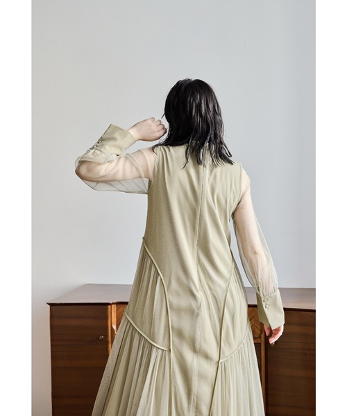 「niana」 長袖ワンピース L イエロー レディース_画像4