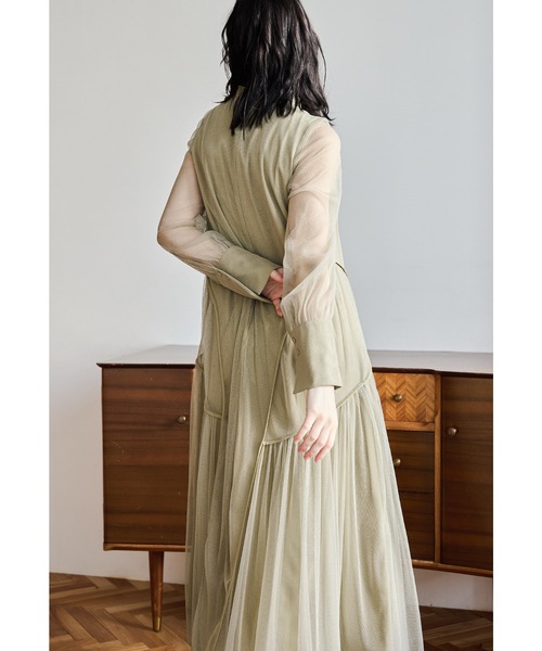 「niana」 長袖ワンピース L イエロー レディース_画像5