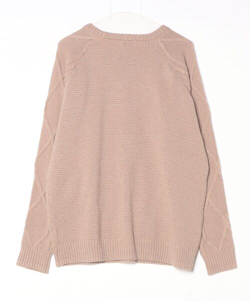 「gim」 長袖ニット L ベージュ メンズ_画像2