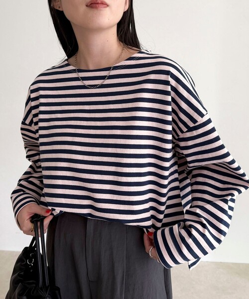 fredy emue（フレディエミュ） tシャツ ボーダーハートパッチプル