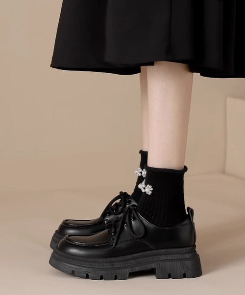 「IRADOWL」 シューズ 38 ブラック レディース_画像5