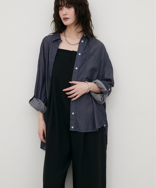 LARUTA（ラルータ） ブラウス シャツ 「LARUTA」シアーデニムシャツ