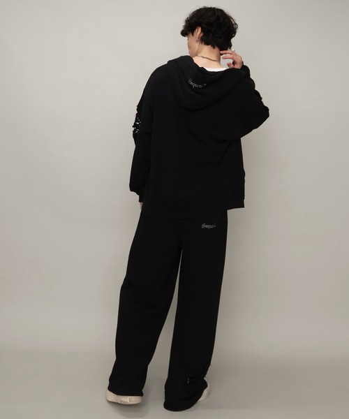 SEQUENZE パーカー 「SEQUENZ/シークエンズ」DAMAGE ZIP PK メンズ