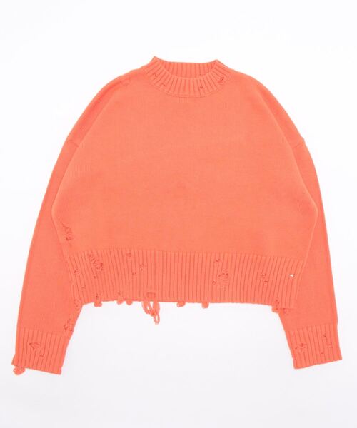「TITE IN THE STORE」 長袖ニット 38 ネイビー レディース_画像4